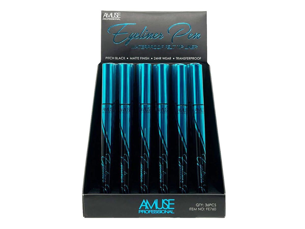 Delineador de ojos - Amuse Eyeliner Pen FE760 - Venta al Mayor Display 36 und (2.12$/Unidad)