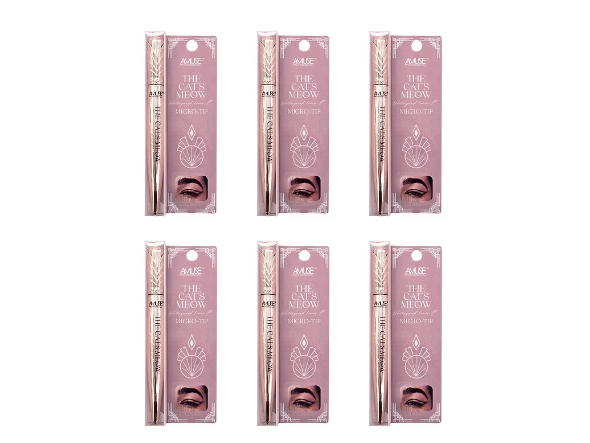 Delineador de ojos - Amuse The Cat's Meow Waterproof - Venta al Mayor 6 und (3.39$/Unidad)