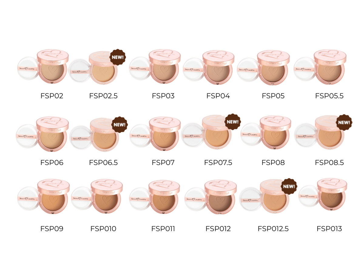 Polvo Compacto - Beauty Creations Flawless Face Powder - Venta al Mayor Display 108 und + 18 Free Tester (8.94$/Unidad)