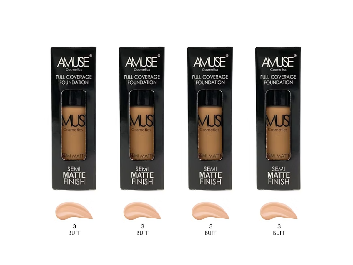Base Líquida - Amuse Liquid Foundation (Tono Buff) - Venta al Mayor 4 und (3,95$/Unidad)