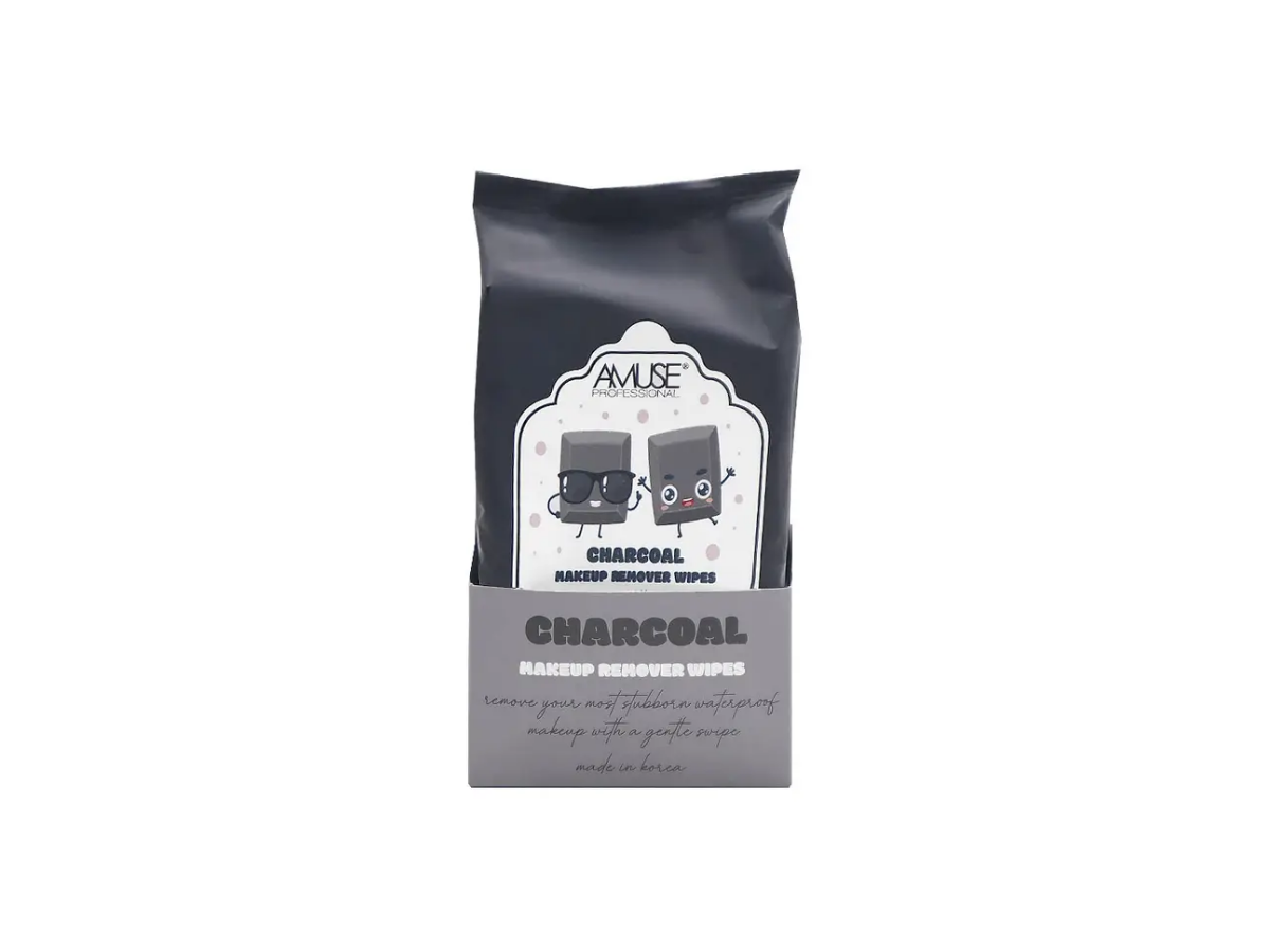 Amuse Professional Make Up Removal Wipe - Toallitas Desmaquillantes Carbón Activo
