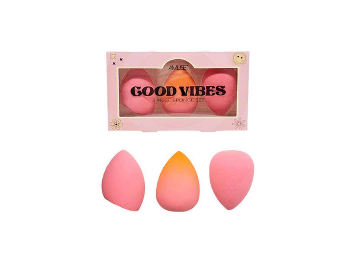 Amuse Good Vibes 3pc Sponge - Set de 3 Beauty Blenders