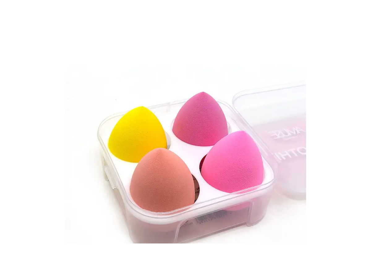Amuse Blending Makeup Sponge - Set de 4 Beauty Blender con estuche