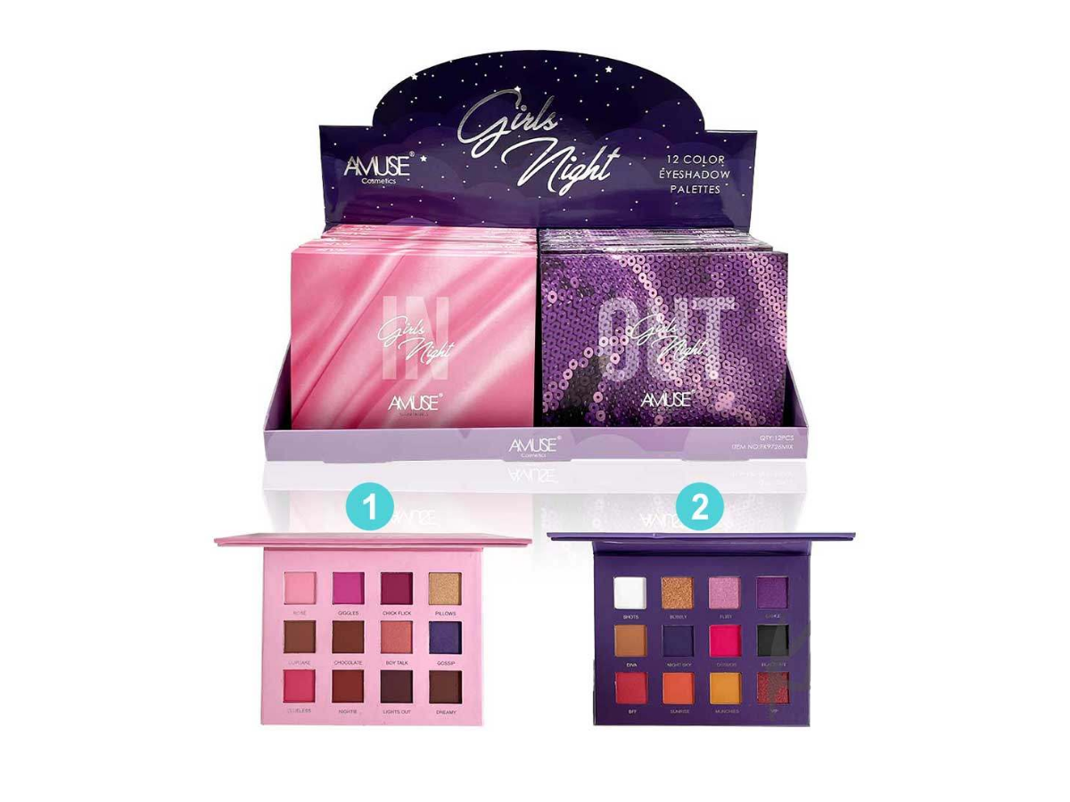 Amuse Girls Night Eyeshadow Palette - Paleta de sombra de ojos