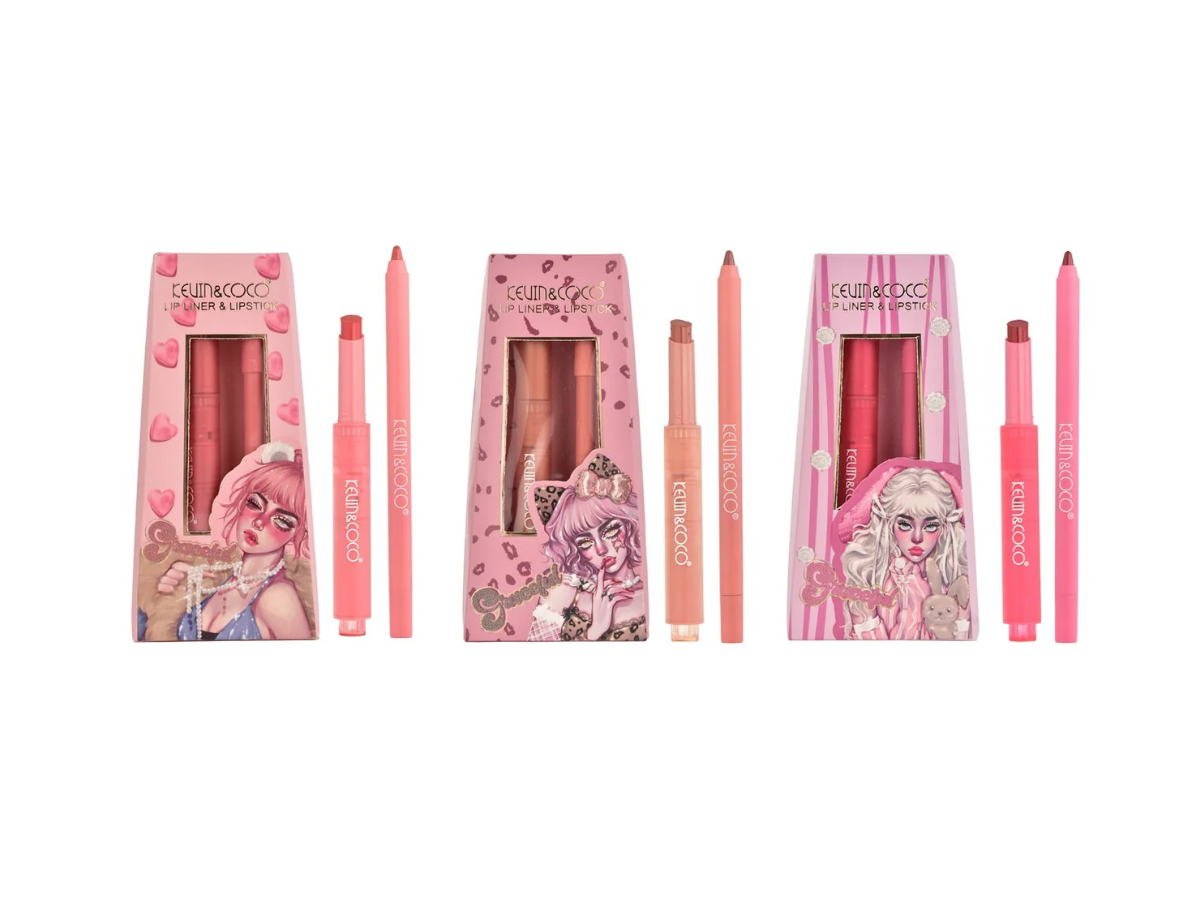 Kevin & Coco Lip Liner / LipStick - Set de delineador de labios y labial