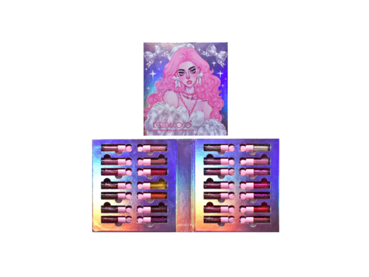 Kevin & Coco Lip Gloss Set - Set de 28 brillos labiales