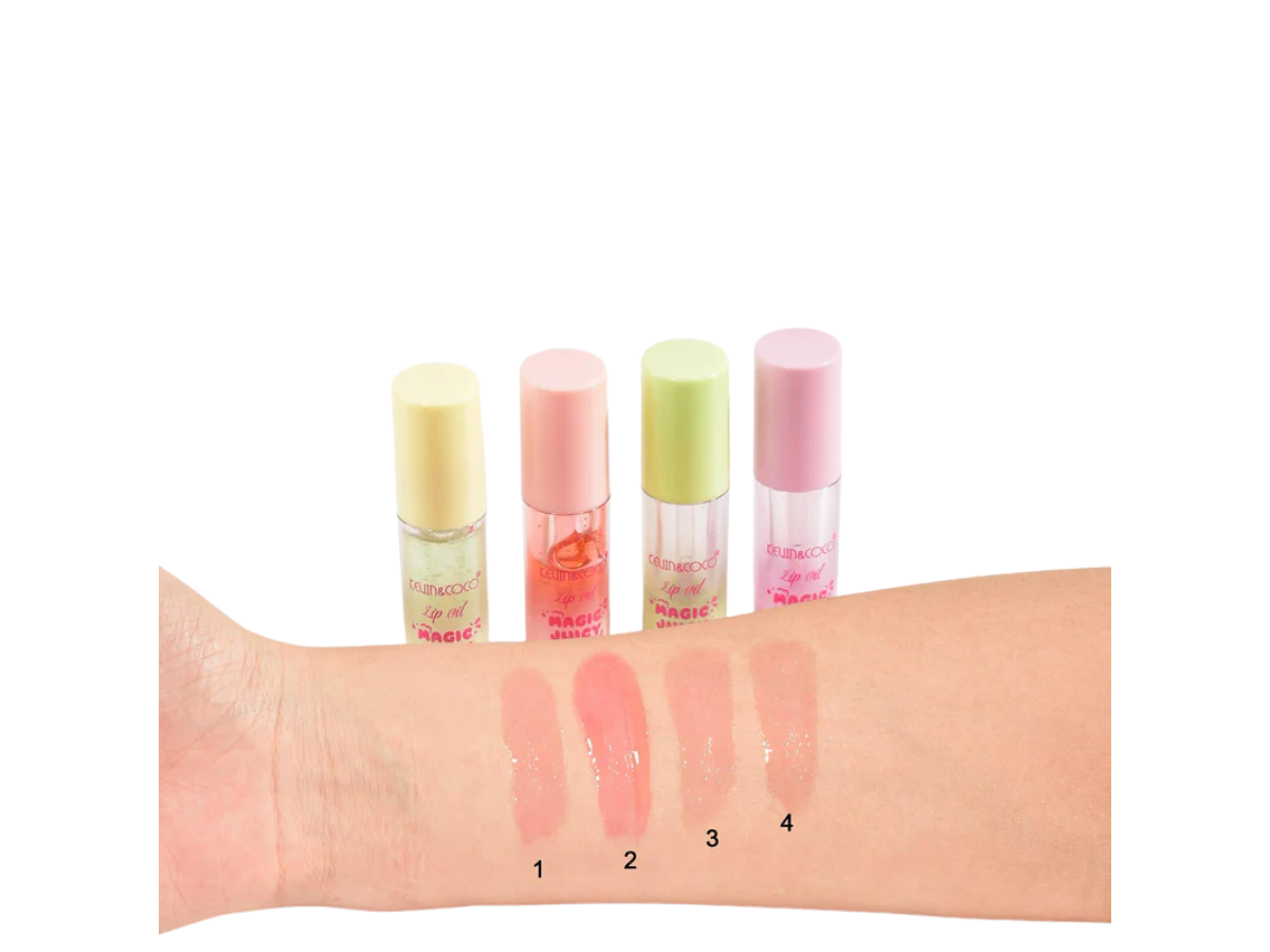 Kevin & Coco Magic Juicy Lip Oil - Set de 4 Aceite Labial