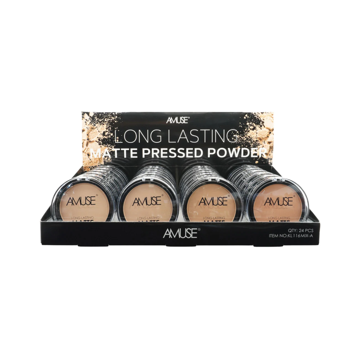 Amuse Long Lasting Matte - Polvo Compacto Alta Cobertura
