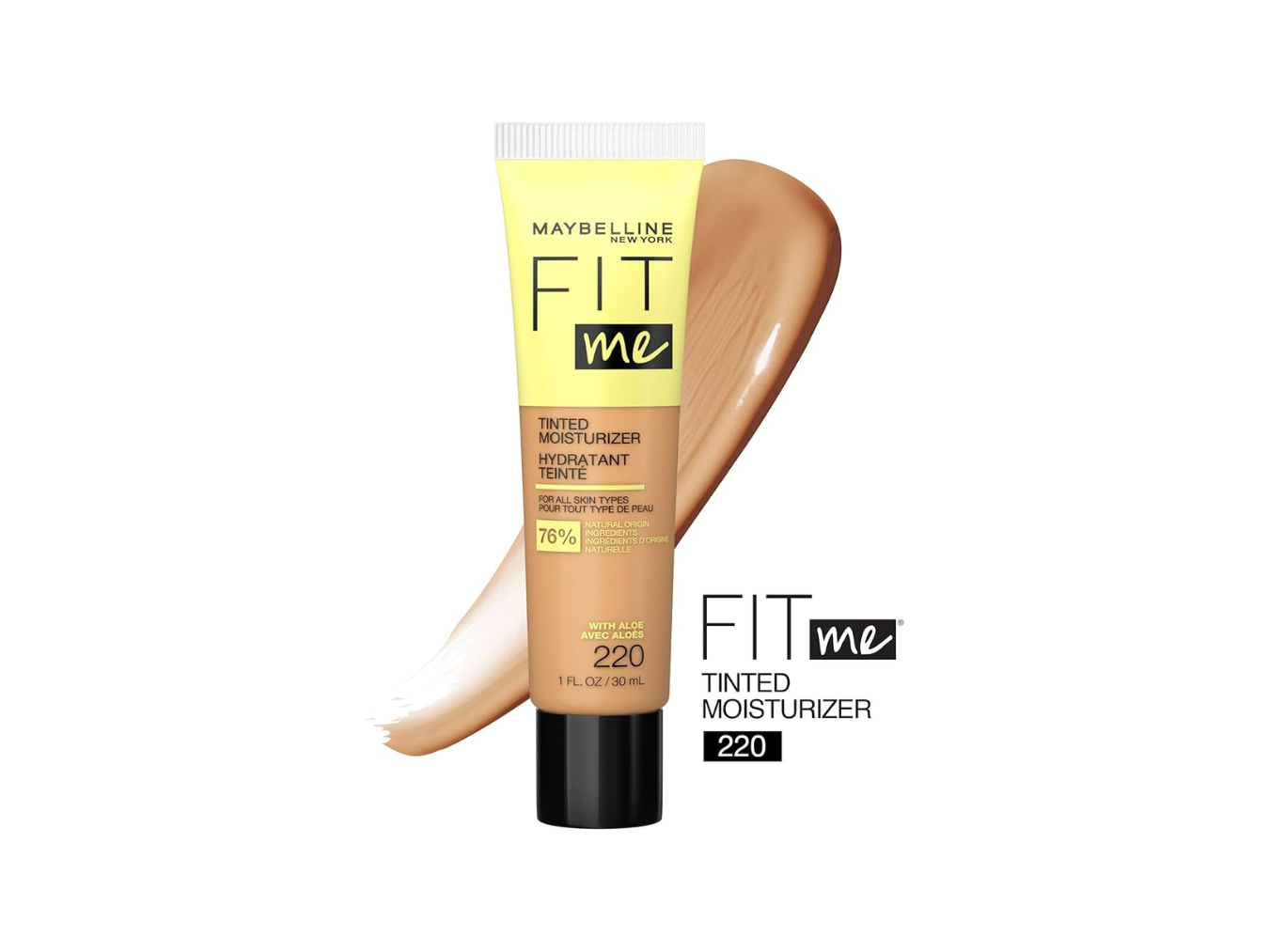 Maybelline Fit Me Tinted Moisturizer, Natural Coverage - Base Líquida