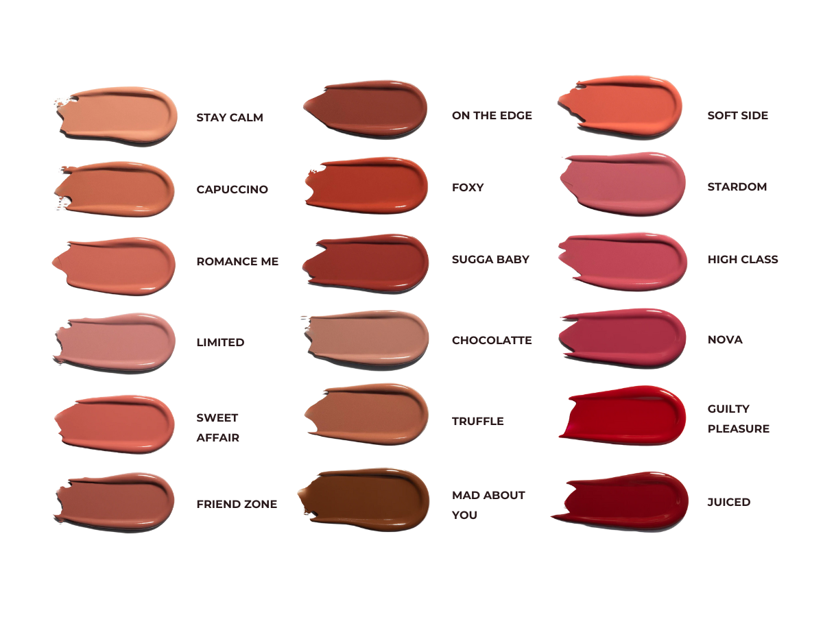 Labial - Beauty Creations Velvet Stay (Tonos C) - Venta al Mayor 6 und (5.36$/Unidad)