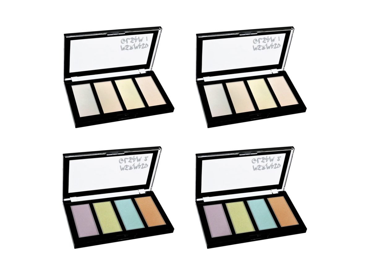 Paleta de Iluminadores - Kleancolor Mermaid Gleam BH731 - Venta al Mayor 4 und (4.36$/Unidad)