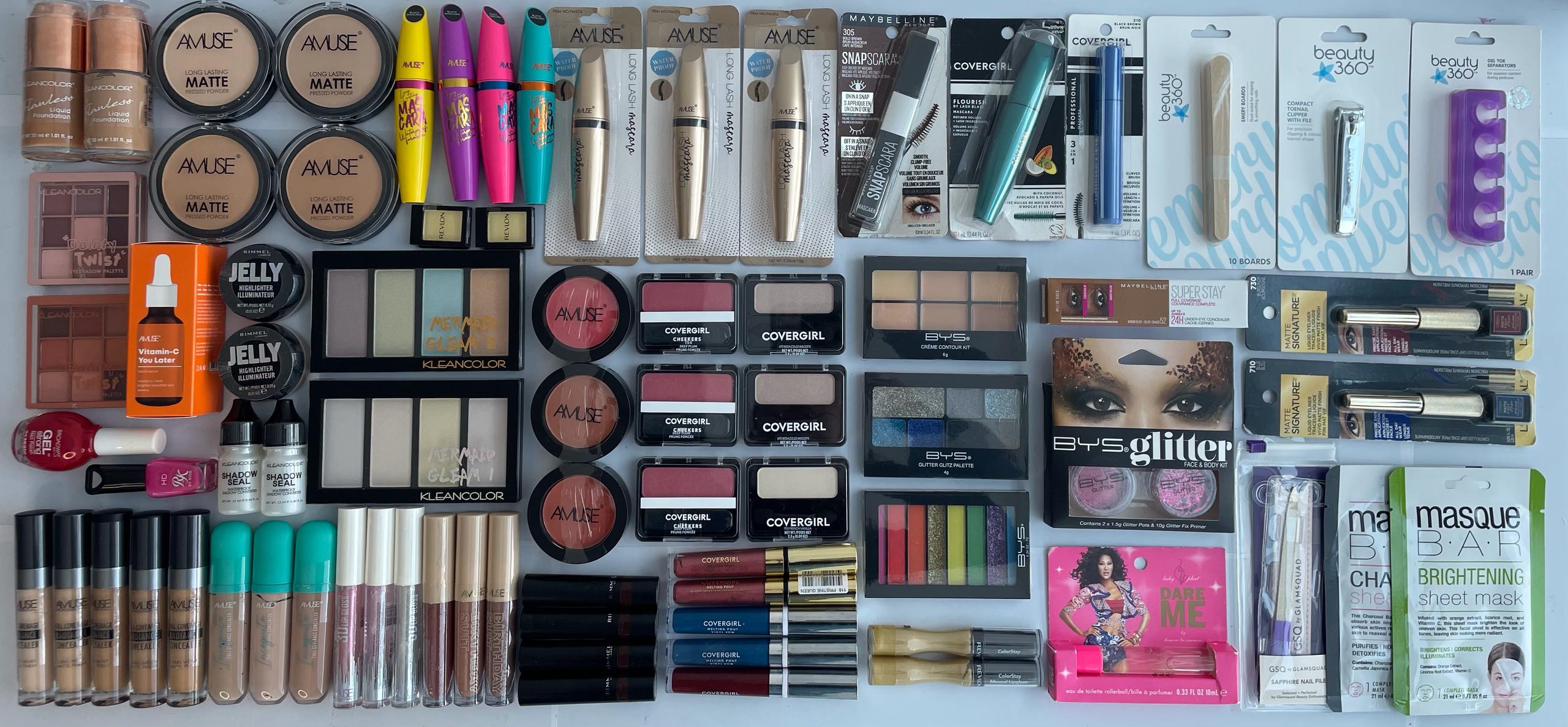 Caja de Cósmeticos Surtida MINI - 77 Productos (2.5$/Unidad)