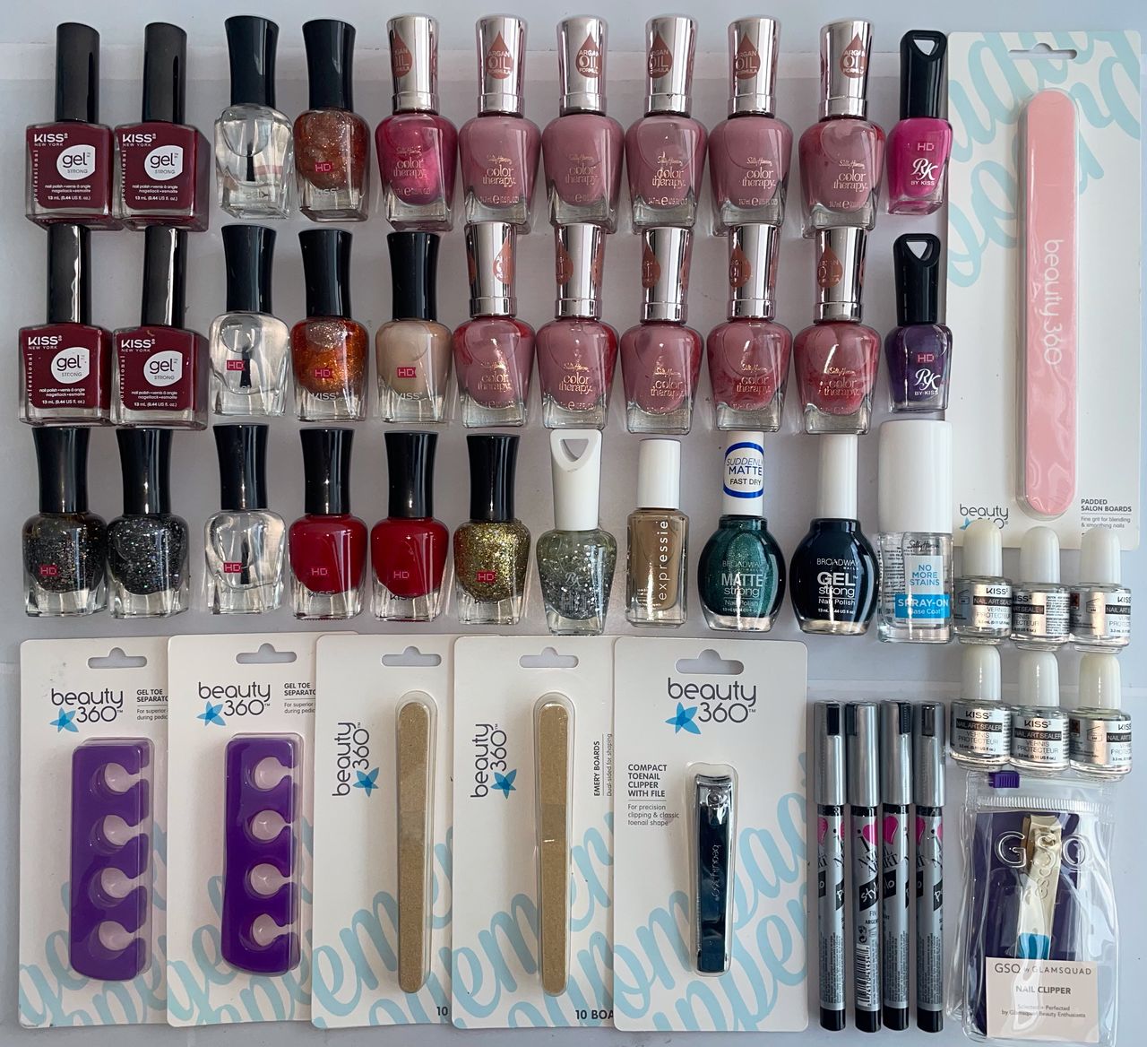 Caja de Cósmeticos Surtida - Esmaltes y Accesorios - 50 Productos (1.77$/Unidad)