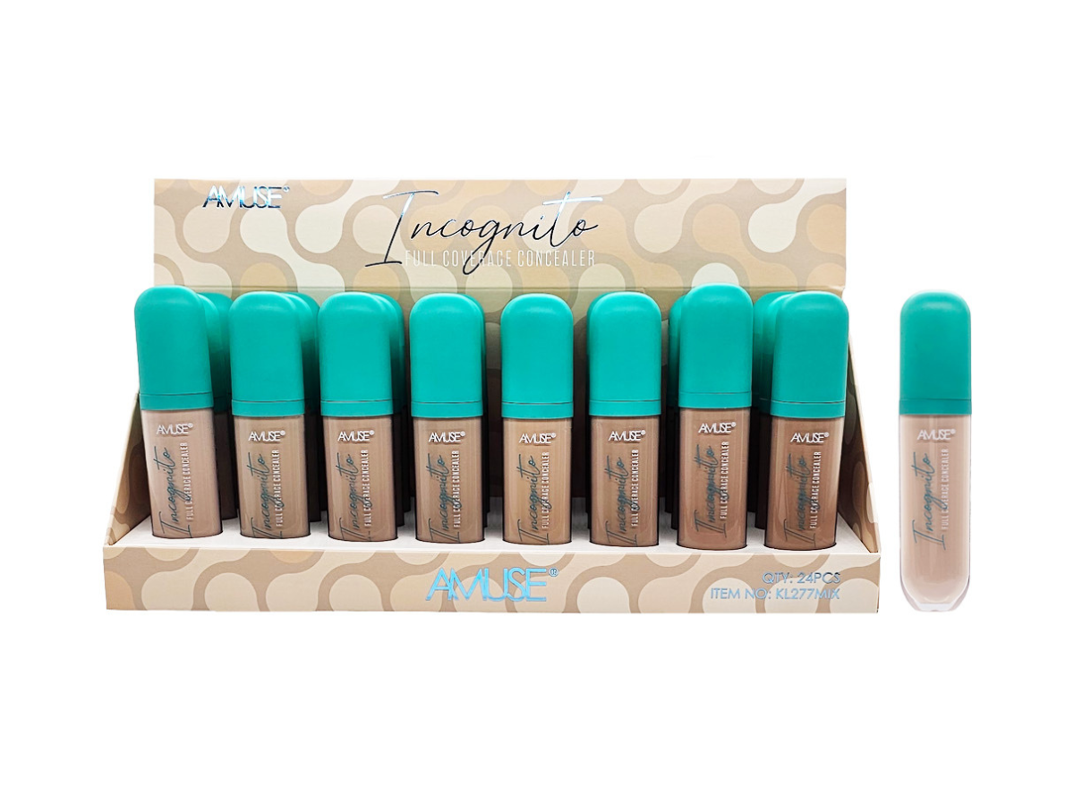 Corrector Alta Cobertura Amuse Incognito KL277MIX - Venta al Mayor Display 24und (2.32$/Unidad)