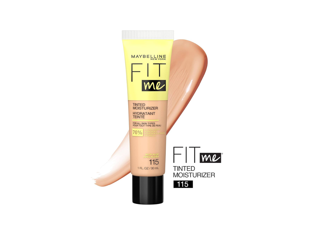 Maybelline Fit Me Tinted Moisturizer, Natural Coverage, Face Makeup (115)