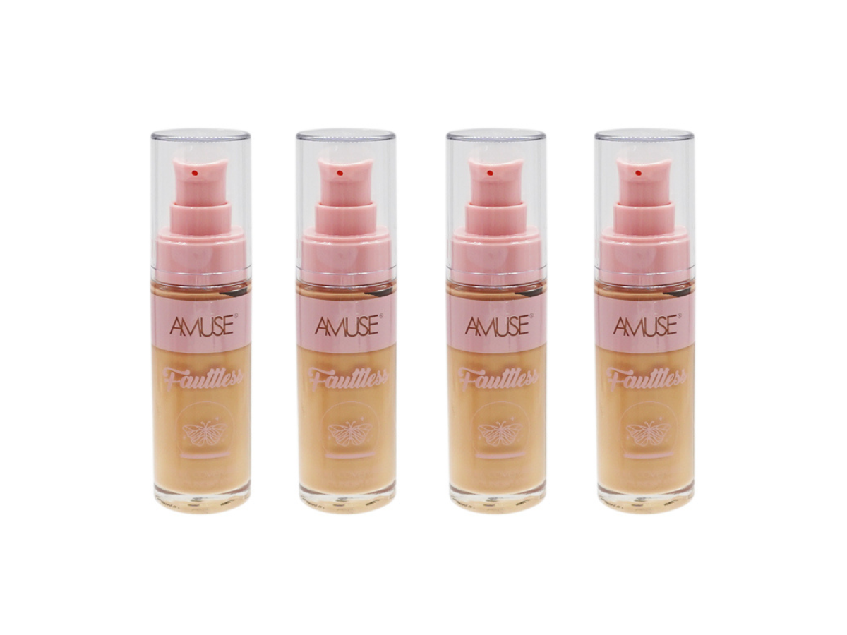 Base Líquida Alta Cobertura - Amuse Faultless - KL304MIX-B - Venta al Mayor 4 und (5.19$/Unidad)