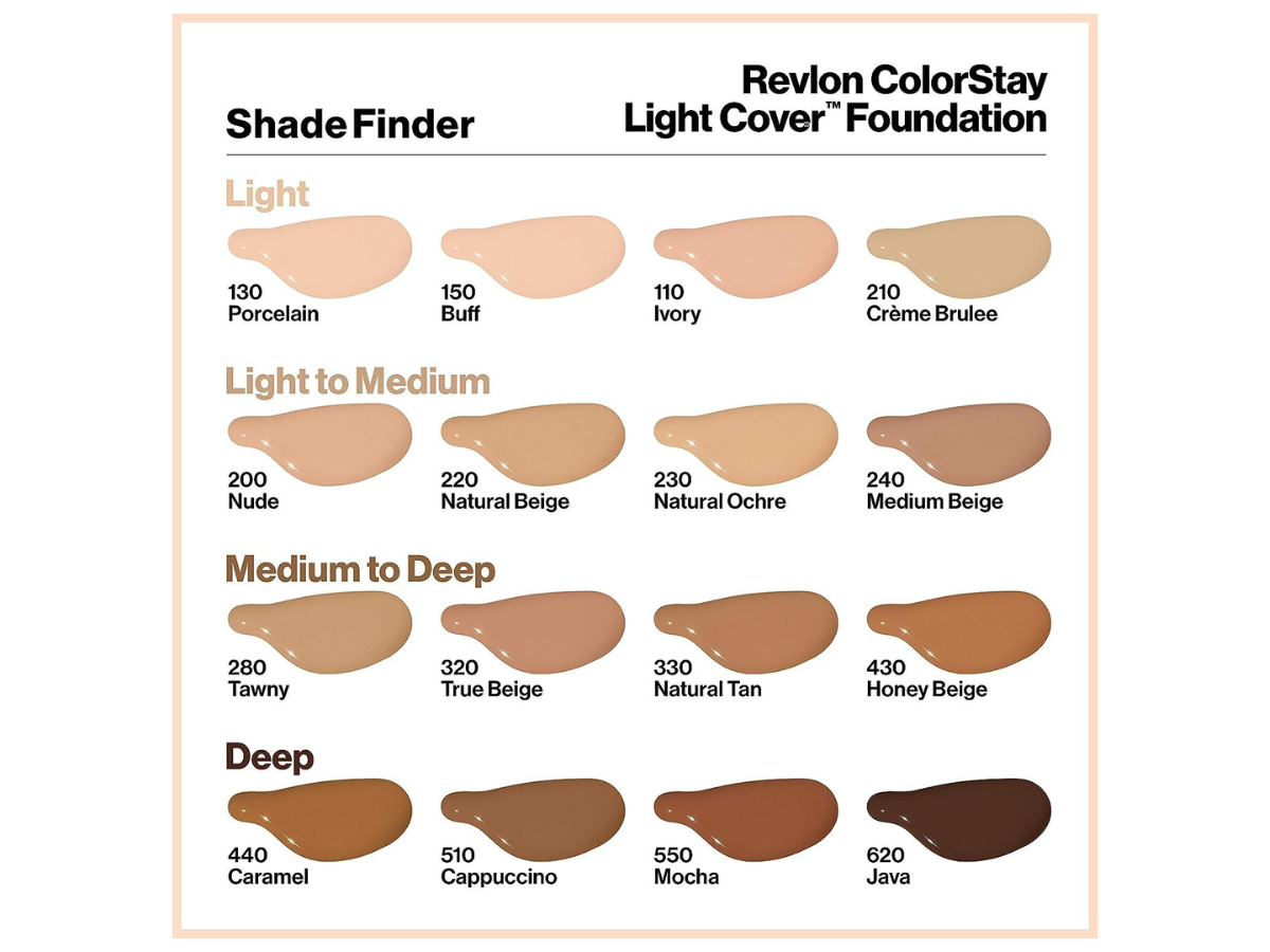 Revlon Colorstay Light Cover Liquid Foundation Spf30 1 Oz (280 Tawny)